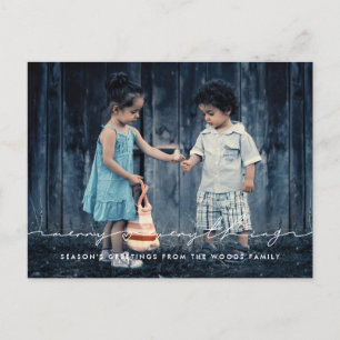 Alles Gute zum Handgeschriebenen Script-Foto Postkarte