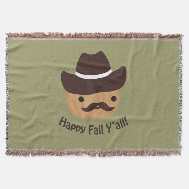 Alles Gute zum Herbst! Pumpkin Decke (Vorderseite)