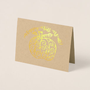 Alles Gute zum Herbst!   Real Foil Folienkarte