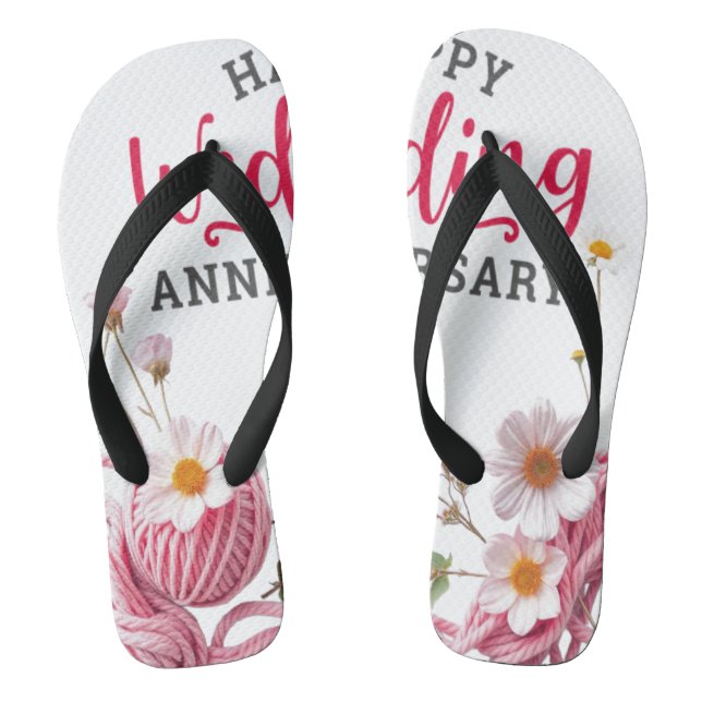Alles Gute zum Hochzeitstag  Flip Flops (Fußbett)