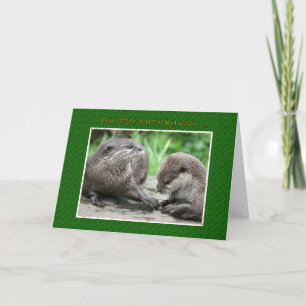 Alles Gute zum Hochzeitstag Otter-Paar Karte