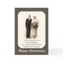 Alles Gute zum Hochzeitstag, Vintage Paar, Humor, 