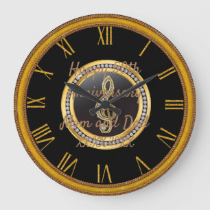 Alles Gute zum Jubiläum Große Wanduhr