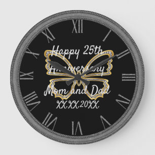 Alles Gute zum Jubiläum Große Wanduhr