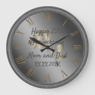Alles Gute zum Jubiläum Große Wanduhr
