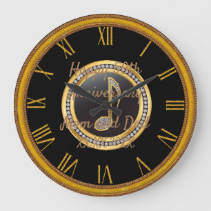 Alles Gute zum Jubiläum Große Wanduhr