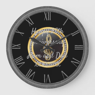 Alles Gute zum Jubiläum Große Wanduhr