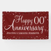 Alles Gute zum Jubiläum jedes Jahr Silver Confetti