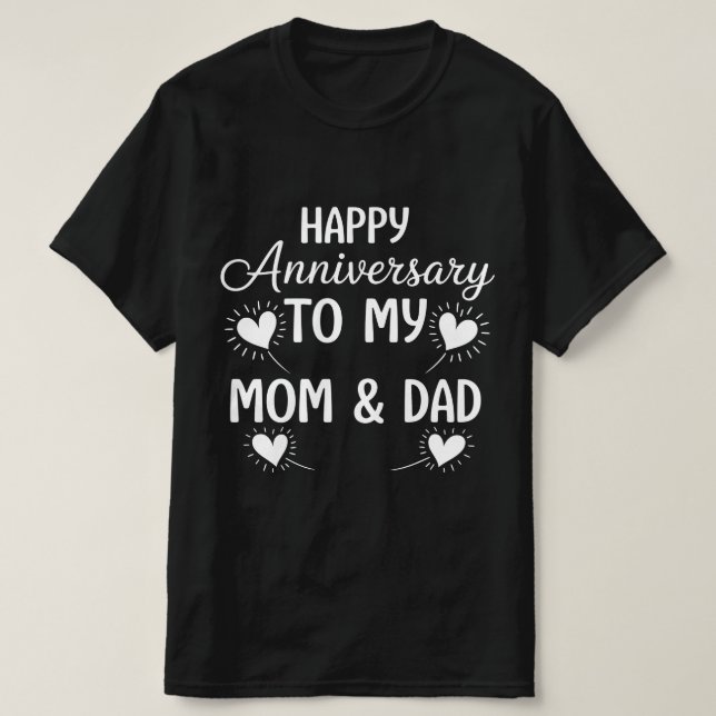 Alles Gute zum Jubiläum meiner Mama & Vater T-Shirt (Design vorne)