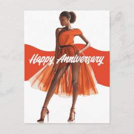 Alles Gute zum Jubiläum Schöne. Melanin Sista Blac Postkarte