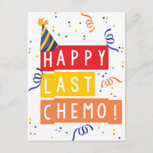 Alles Gute zum letzten Chemo! Postkarte