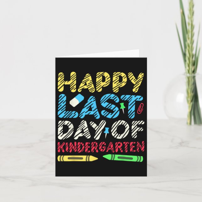 Alles Gute zum letzten Kindergarten Abschluss 2025 Karte (Vorderseite)