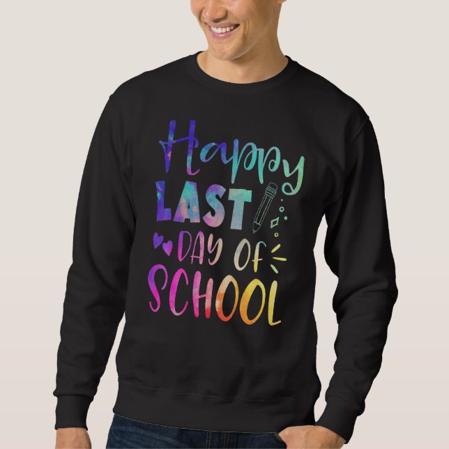 Alles Gute zum letzten Schullehrer Sweatshirt (Vorderseite)
