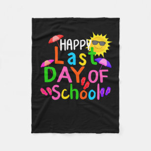 Alles Gute zum letzten Schullehrertag Fleecedecke