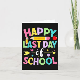 Alles Gute zum letzten Schullehrertag Schülerschul Karte