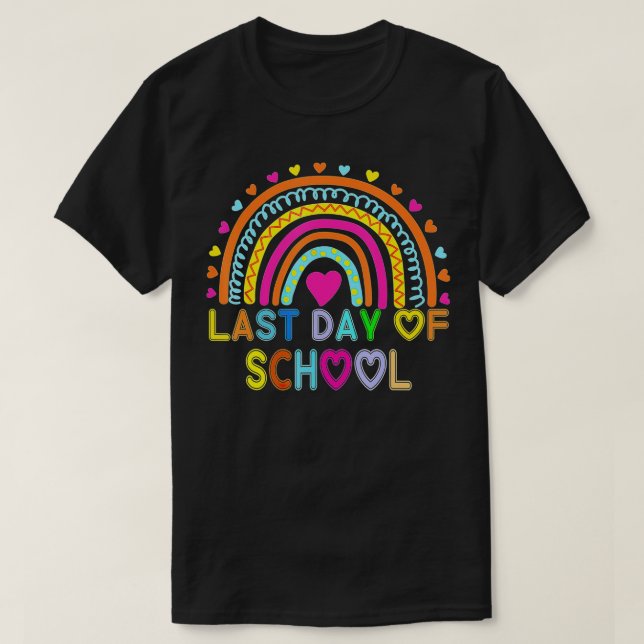 Alles Gute zum letzten Schullehrertag T-Shirt (Design vorne)