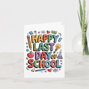 Alles Gute zum letzten Schulsommertag Karte