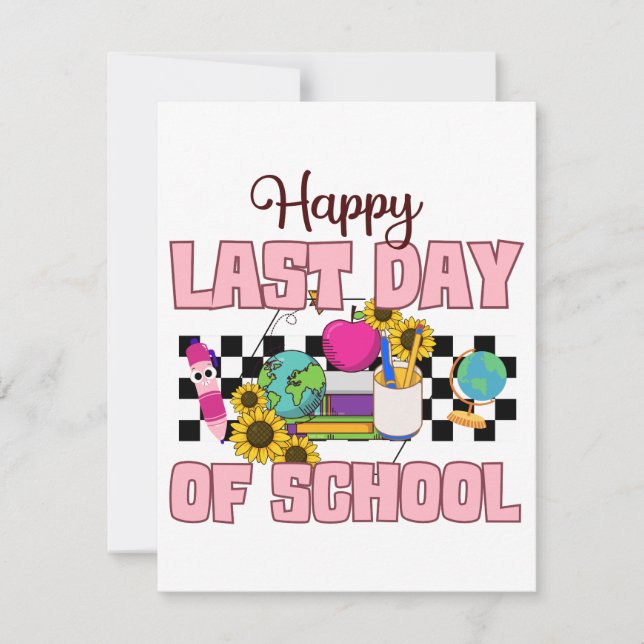 Alles Gute zum letzten Schultag (Vorderseite)