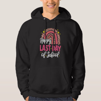 Alles Gute zum letzten Schultag 2022 Rainbow Leopa Hoodie