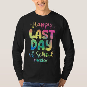 Alles Gute zum letzten Schultag Gefärbte Krawatte T-Shirt