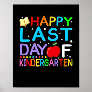 Alles Gute zum letzten Tag des Kindergarten-Abschl Poster