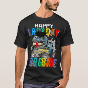 Alles Gute zum letzten Tag des Monster 5. Klasse T T-Shirt
