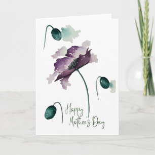 Alles Gute zum Muttertag Aquarell-Blumenkarte Karte