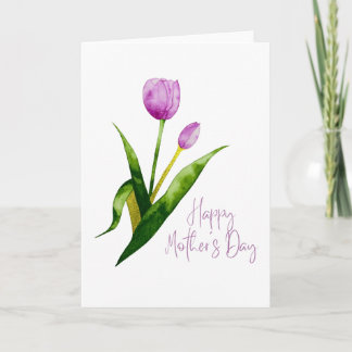 Alles Gute zum Muttertag Aquarell-Blumenkarte Karte