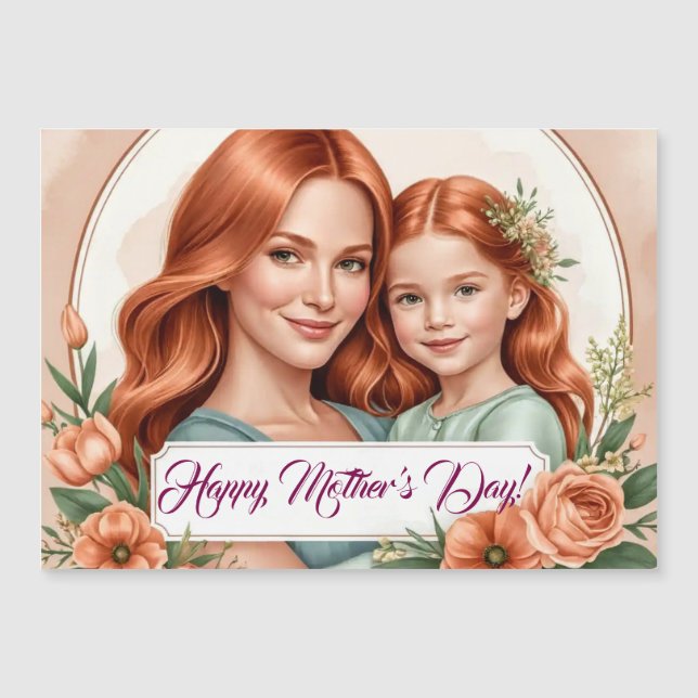 Alles Gute zum Muttertag! Artwork #2 Magnetkarte (Vorderseite)