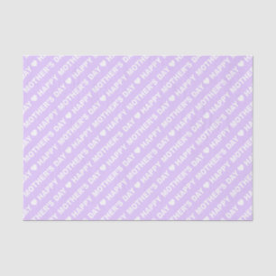 Alles Gute zum Muttertag auf dem Lilac Tissue Pape Seidenpapier