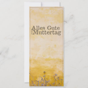 Alles Gute zum Muttertag auf Vintage-Blumenwiese