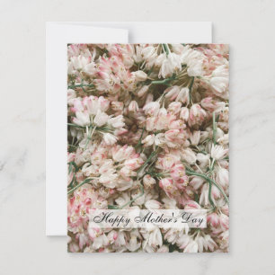Alles Gute zum Muttertag Blumenhaufen Flachkarte Karte