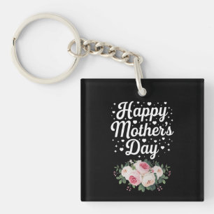 Alles Gute zum Muttertag Cute Floral Mama Oma Ehef Schlüsselanhänger