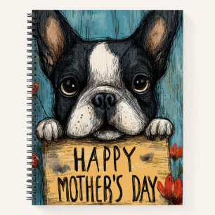 Alles Gute zum Muttertag Französische Bulldogge Sp Notizbuch