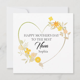 Alles Gute zum Muttertag für die beste Nana Karte