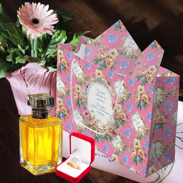 Alles Gute zum Muttertag in Rosa Große Geschenktüte (Von Creator hochgeladen)