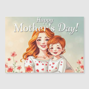 Alles Gute zum Muttertag!  Kunstwerk #4 Magnetkarte