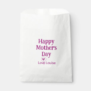 Alles Gute zum Muttertag lila Liebe Name weiblich Geschenktütchen
