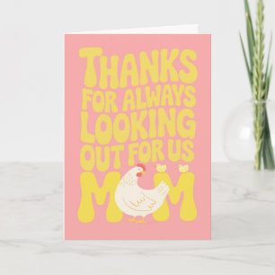 Alles Gute zum Muttertag Mama Küken Hühner Rosa Ge Karte
