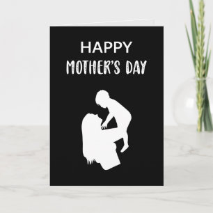 Alles Gute zum Muttertag Mama und Kind Beste Stief Karte