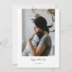 Alles Gute zum Muttertag moderne minimalistische F Feiertagskarte