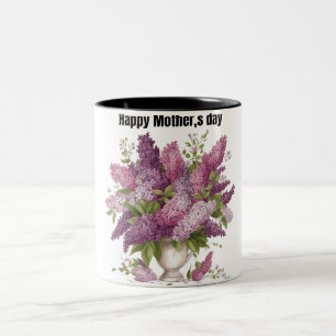 Alles Gute zum Muttertag Tasse/süßes Geschenk für  Zweifarbige Tasse