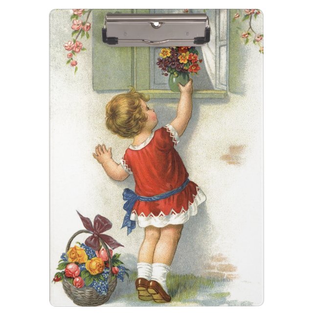 Alles Gute zum Muttertag - Vintage Klemmbrett (Vorderseite)