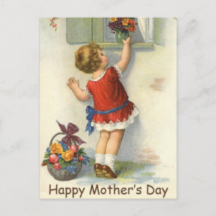 Alles Gute zum Muttertag - Vintage Postkarte