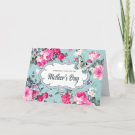 Alles Gute zum Muttertag. Vintage Rose Karte