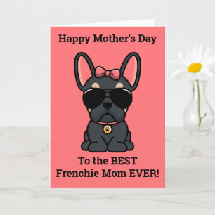 Alles Gute zum Muttertag von Dog Black Tan Frenchi Karte