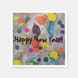 Alles Gute zum neuen Jahr 2024! Steigen Sie mit Fr Serviette