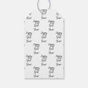 Alles Gute zum neuen Jahr! Moderner Text Chic Fest Geschenkanhänger