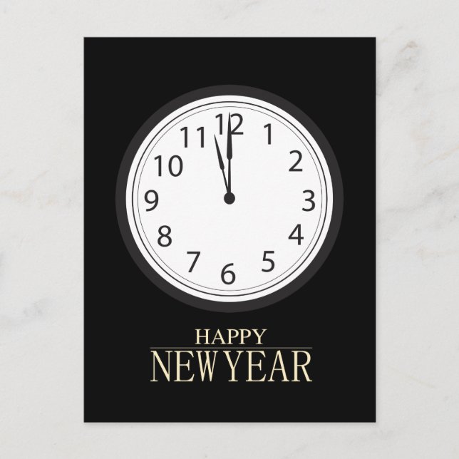 Alles Gute zum neuen Jahr! Postkarte (Vorderseite)