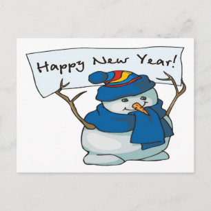 Alles Gute zum neuen Jahr! -Postkarte Feiertagspostkarte